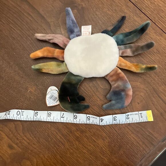 Very Rare Ty Beanie Babies Claude the Crab 1996 Original Retired with Errors - Picture 8 of 9